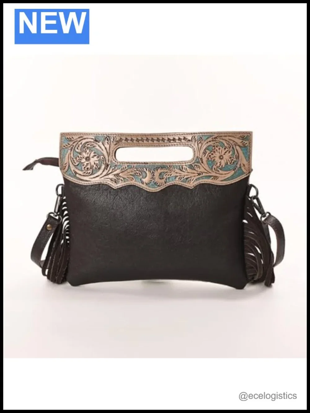 Women Real Cowhide Leather Crossbody Sling Bag with Adjustable Detachable Strap
